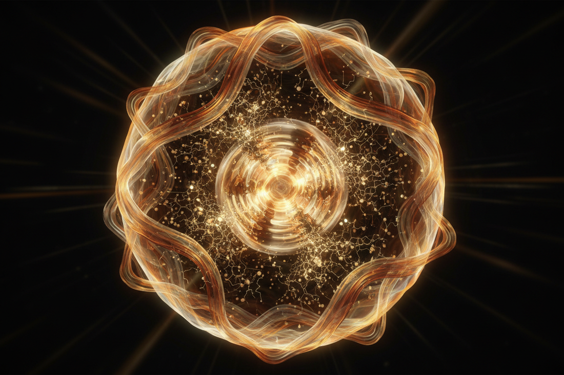 Illustration of the ATP synthase nanomotor in a mitochondrion showing how deuterium slows the rotary motor that produces cellular energy