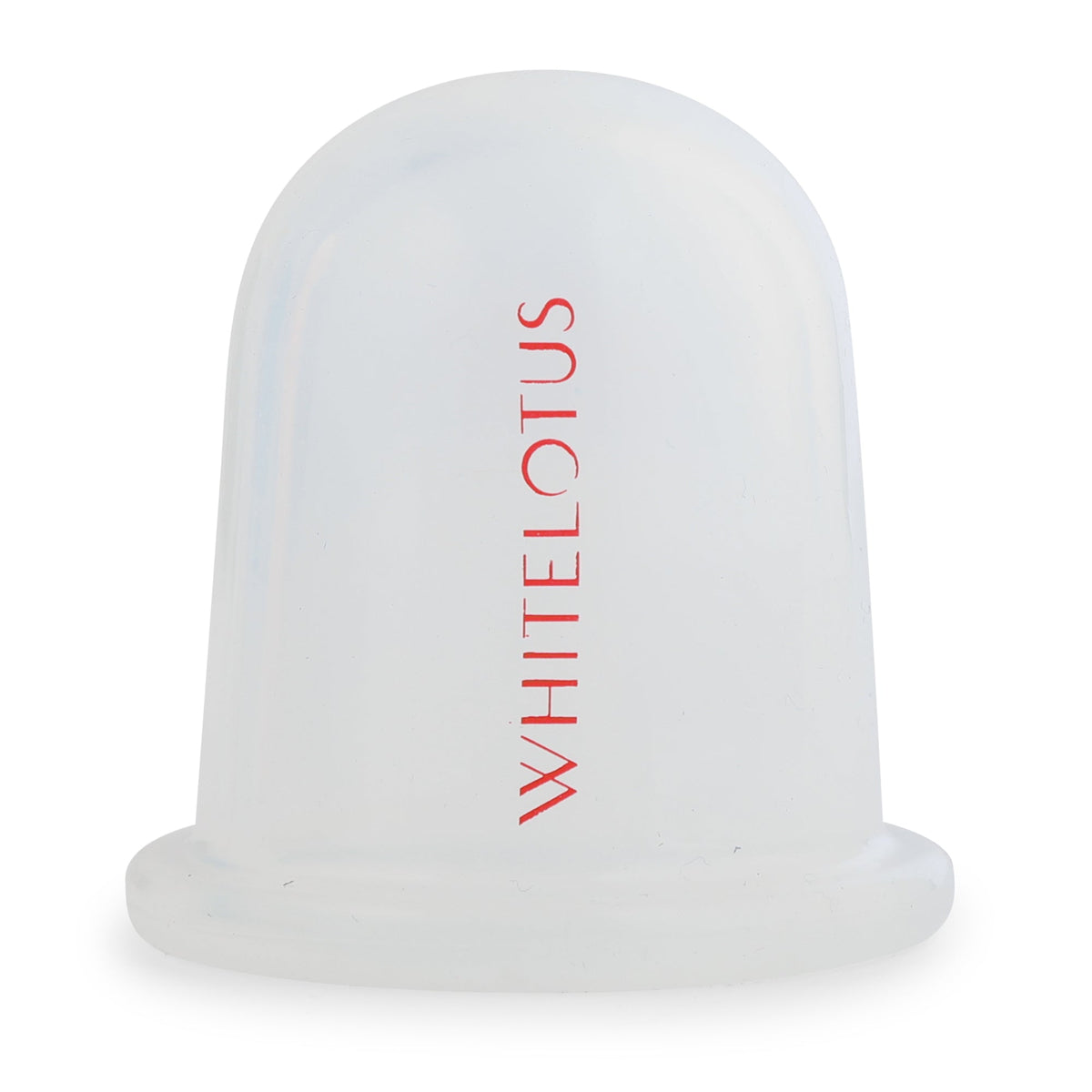 Silicone cup in use on the face